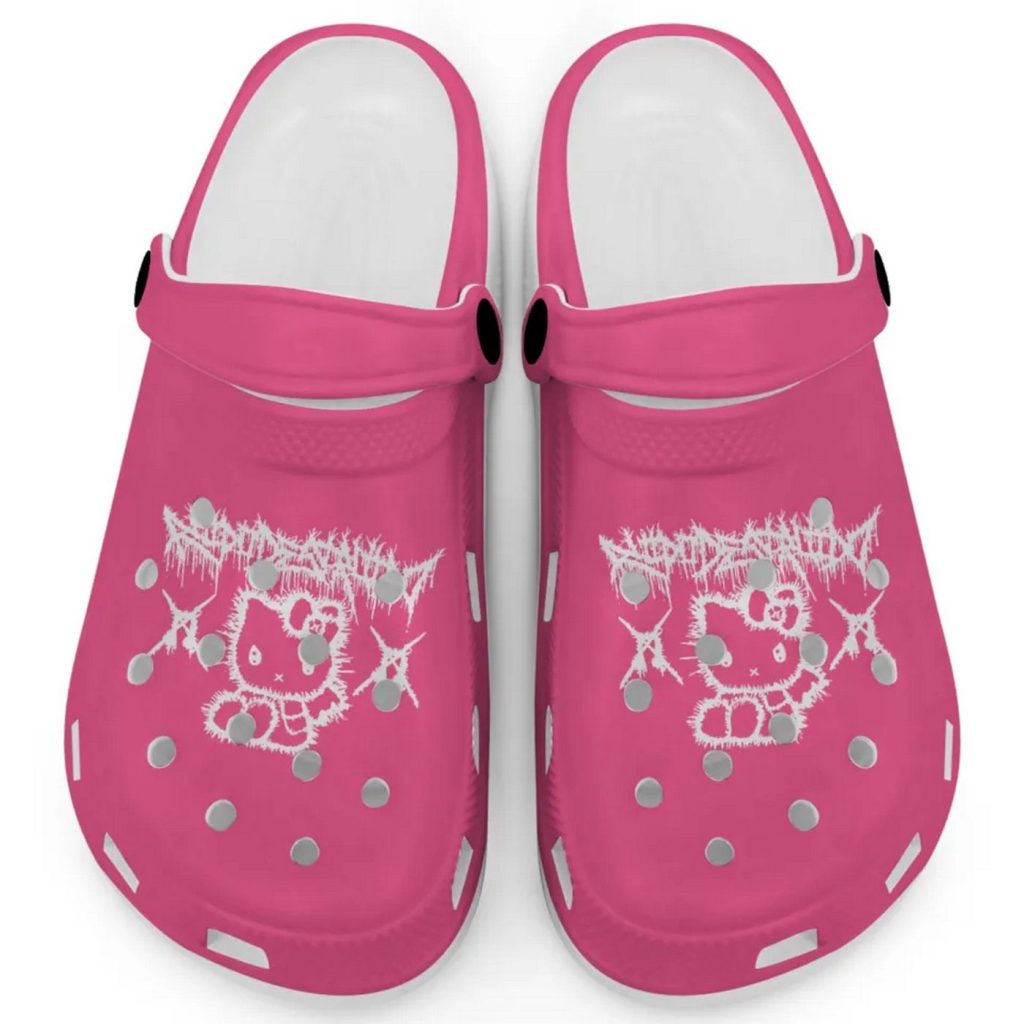 Hello Kitty Haevy Mental Pink Clogs For Kids And Adults Fast Shipping Hello Kitty Haevy Mental Pink Clogs For Kids And Adults Fast Shipping