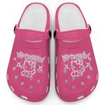 Hello Kitty Haevy Mental Pink Clogs For Kids And Adults Fast Shipping