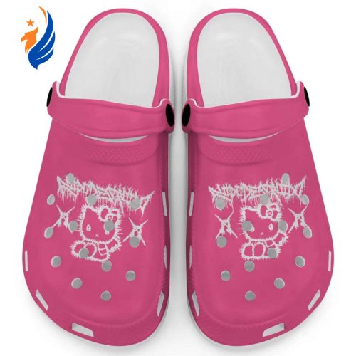 Hello Kitty Haevy Mental Pink Clogs For Kids And Adults Fast Shipping