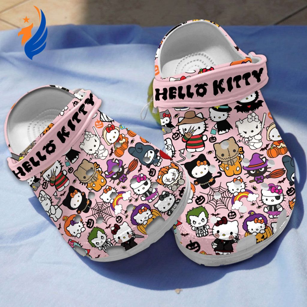 Hello Kitty Halloween Pink Clogs For Kids And Adults Hello Kitty Halloween Pink Clogs For Kids And Adults