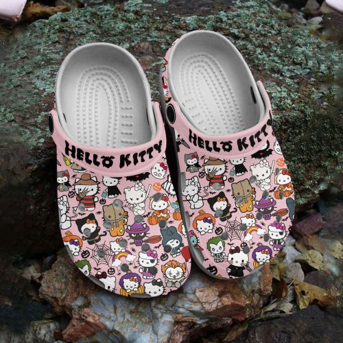 Hello Kitty Halloween Pink Clogs For Kids And Adults