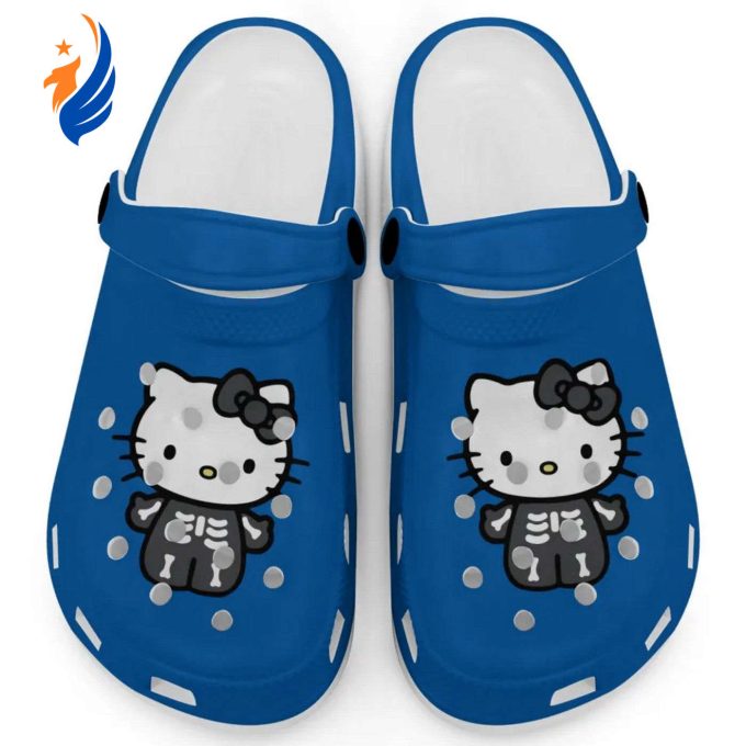 Hello Kitty Halloween Skeleton Black And White Blue Clogs For Kids And Adults Fast Shipping Hello Kitty Halloween Skeleton Black And White Blue Clogs For Kids And Adults Fast Shipping