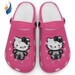 Hello Kitty Halloween Skeleton Black And White Pink Clogs For Kids And Adults Hello Kitty Halloween Skeleton Black And White Pink Clogs For Kids And Adults