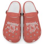 Hello Kitty Heavy Mental Salmon Clogs For Kids And Adults Fast Shipping