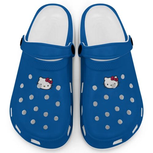 Hello Kitty Icon Blue Clogs For Kids And Adults Fast Shipping