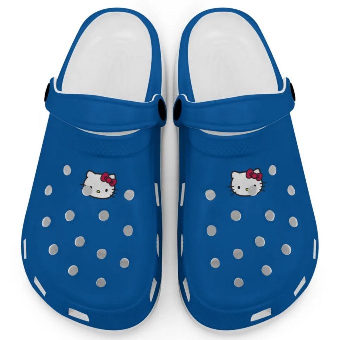 Hello Kitty Icon Blue Clogs For Kids And Adults Fast Shipping
