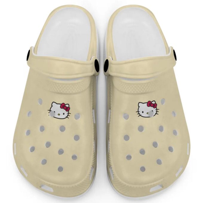 Hello Kitty Icon Ivory Clogs For Kids And Adults Fast Shipping