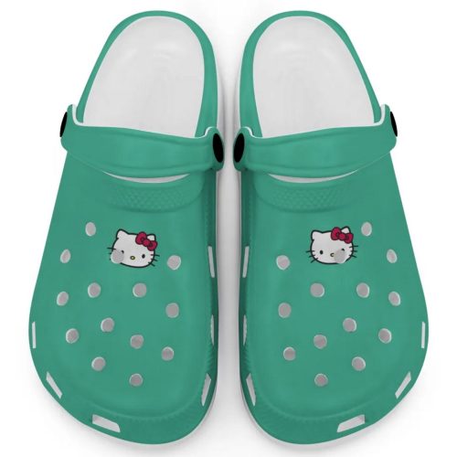 Hello Kitty Icon Mint Clogs For Kids And Adults Fast Shipping