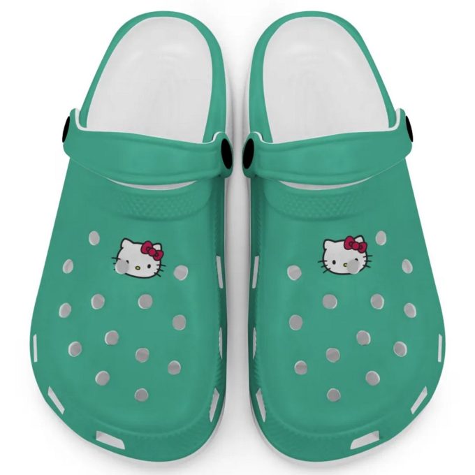 Hello Kitty Icon Mint Clogs For Kids And Adults Fast Shipping