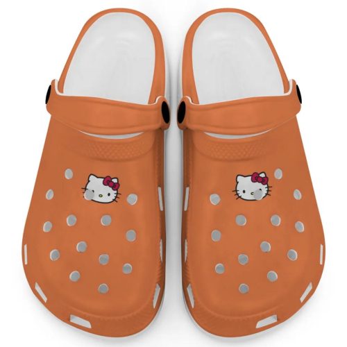 Hello Kitty Icon Orange Clogs For Kids And Adults