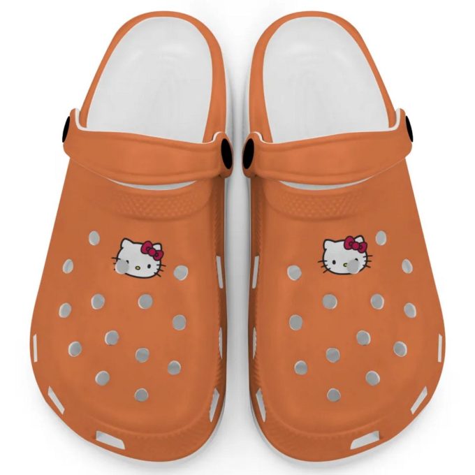 Hello Kitty Icon Orange Clogs For Kids And Adults