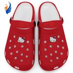 Hello Kitty Icon Red Black Clogs For Kids And Adults Fast Shipping