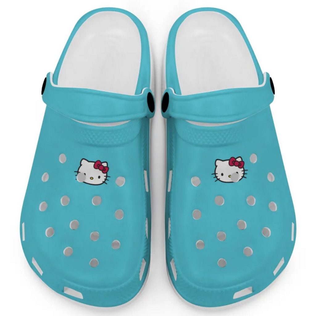 Hello Kitty Icon Royal Blue Clogs For Kids And Adults Hello Kitty Icon Royal Blue Clogs For Kids And Adults