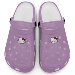 Hello Kitty Icon Violet Clogs For Kids And Adults Fast Shipping