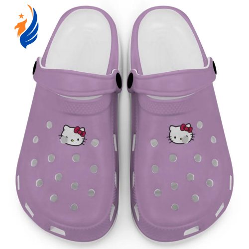 Hello Kitty Icon Violet Clogs For Kids And Adults Fast Shipping