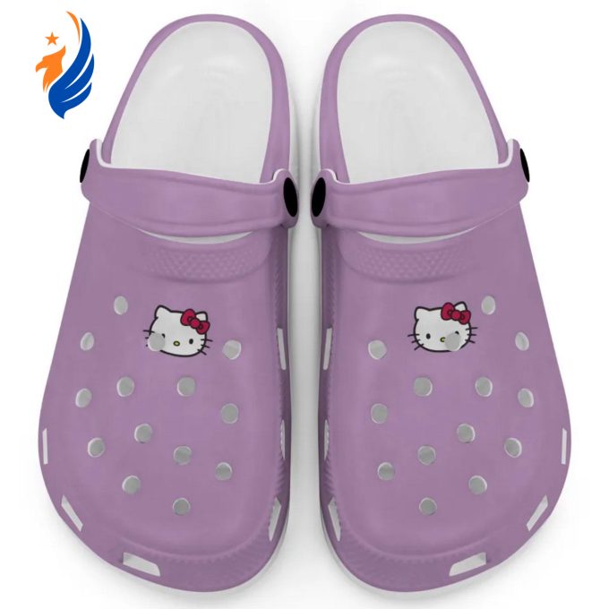 Hello Kitty Icon Violet Clogs For Kids And Adults Fast Shipping Hello Kitty Icon Violet Clogs For Kids And Adults Fast Shipping