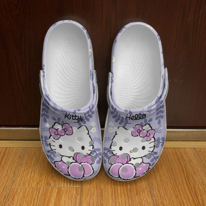 Hello Kitty In Light Purple Unisex Classic Clogs For Fans Unisex Gifts 2024