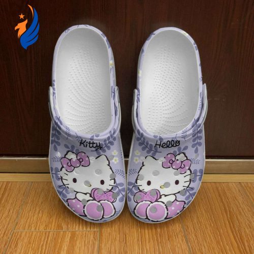 Hello Kitty In Light Purple Unisex Classic Clogs For Fans Unisex Gifts 2024