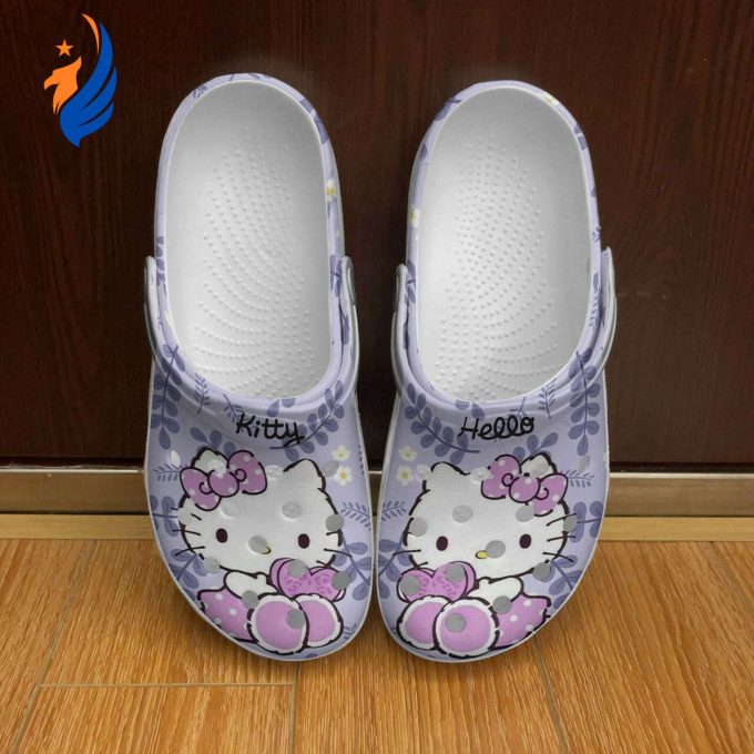 Hello Kitty In Light Purple Unisex Classic Clogs For Fans Unisex Gifts 2024 Hello Kitty In Light Purple Unisex Classic Clogs For Fans Unisex Gifts 2024