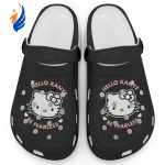 Hello Kitty Kanye Be Fearless Black Clogs For Kids And Adults Fast Shipping Hello Kitty Kanye Be Fearless Black Clogs For Kids And Adults Fast Shipping