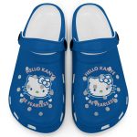 Hello Kitty Kanye Be Fearless Blue Clogs For Kids And Adults Hello Kitty Kanye Be Fearless Blue Clogs For Kids And Adults