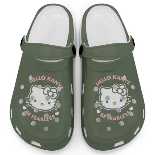 Hello Kitty Kanye Be Fearless Hemp Clogs For Kids And Adults
