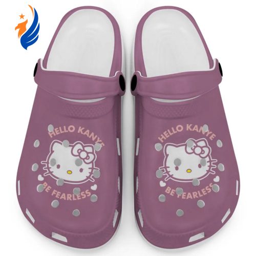 Hello Kitty Kanye Be Fearless Violet Clogs For Kids And Adults