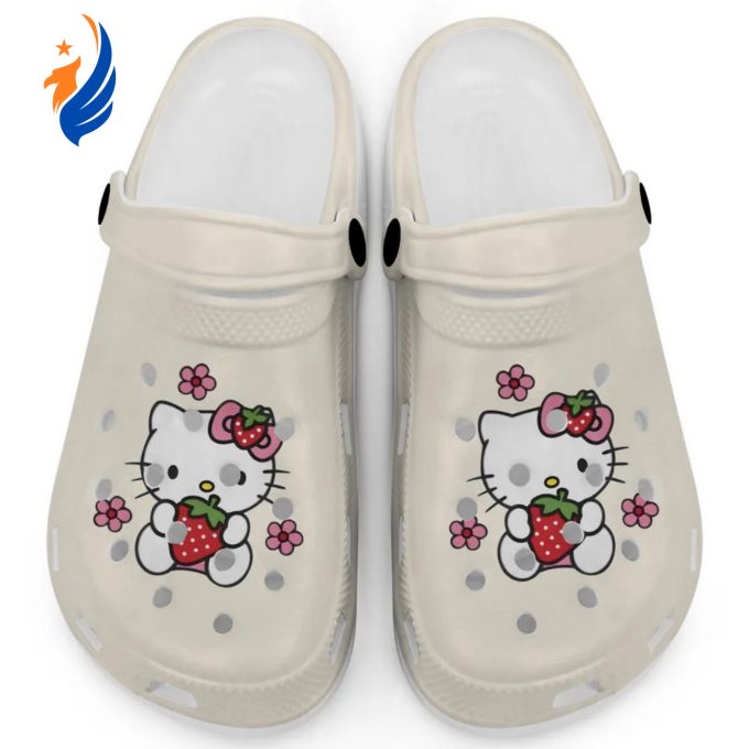Hello Kitty Love Strowberry Banana Clogs For Kids And Adults Hello Kitty Love Strowberry Banana Clogs For Kids And Adults