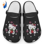 Hello Kitty Love Strowberry Black Clogs For Kids And Adults Fast Shipping Hello Kitty Love Strowberry Black Clogs For Kids And Adults Fast Shipping