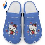 Hello Kitty Love Strowberry Light Blue Clogs For Kids And Adults Fast Shipping