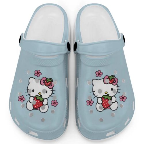 Hello Kitty Love Strowberry Mint Clogs For Kids And Adults