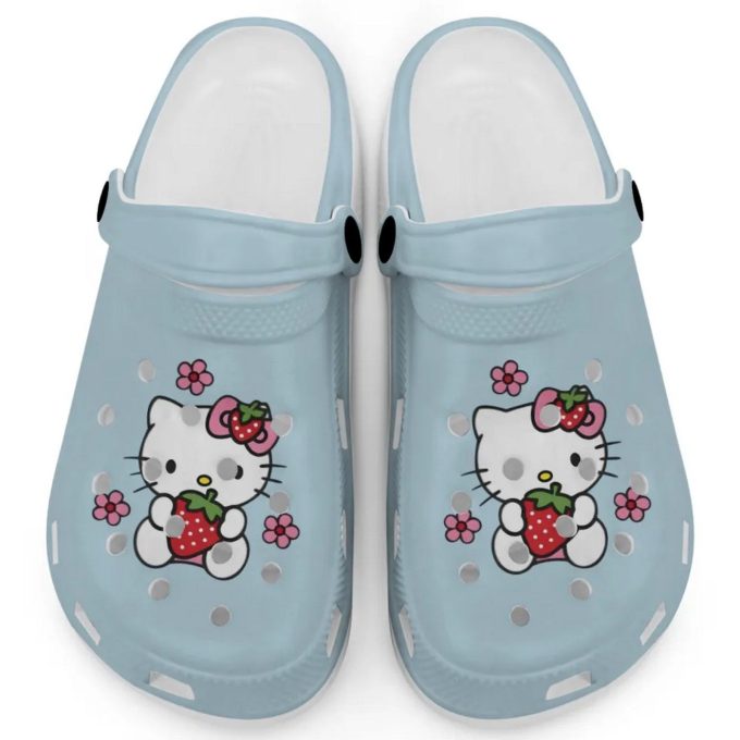 Hello Kitty Love Strowberry Mint Clogs For Kids And Adults