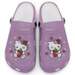 Hello Kitty Love Strowberry Purple Clogs For Kids And Adults Fast Shipping Hello Kitty Love Strowberry Purple Clogs For Kids And Adults Fast Shipping