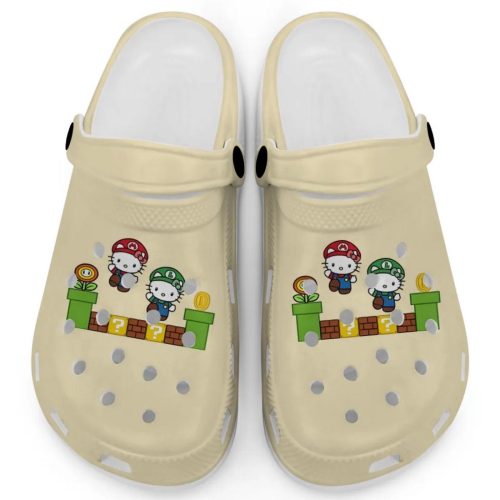 Hello Kitty Mario Luigi Banana Clogs For Kids And Adults