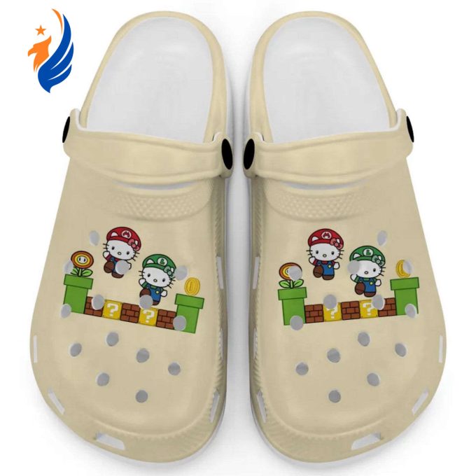 Hello Kitty Mario Luigi Banana Clogs For Kids And Adults