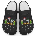Hello Kitty Mario Luigi Black Clogs For Kids And Adults Hello Kitty Mario Luigi Black Clogs For Kids And Adults