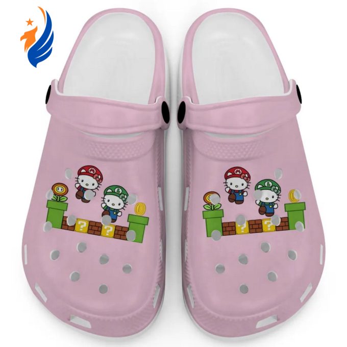 Hello Kitty Mario Luigi Blossom Clogs For Kids And Adults Hello Kitty Mario Luigi Blossom Clogs For Kids And Adults