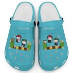 Hello Kitty Mario Luigi Light Blue Clogs For Kids And Adults Fast Shipping Hello Kitty Mario Luigi Light Blue Clogs For Kids And Adults Fast Shipping