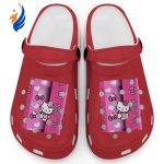 Hello Kitty Pink Stripes Cranberry Clogs For Kids And Adults