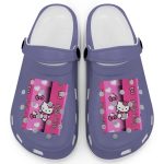Hello Kitty Pink Stripes Grape Clogs For Kids And Adults