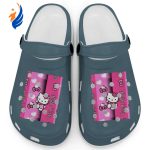 Hello Kitty Pink Stripes Ice Blue Clogs For Kids And Adults