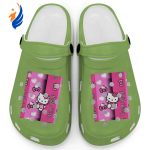 Hello Kitty Pink Stripes Kiwi Clogs For Kids And Adults Hello Kitty Pink Stripes Kiwi Clogs For Kids And Adults