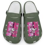 Hello Kitty Pink Stripes Moss Clogs For Kids And Adults Hello Kitty Pink Stripes Moss Clogs For Kids And Adults