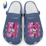Hello Kitty Pink Stripes Mystic Blue Clogs For Kids And Adults Hello Kitty Pink Stripes Mystic Blue Clogs For Kids And Adults