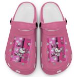 Hello Kitty Pink Stripes Peoni Clogs For Kids And Adults