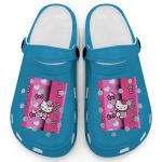 Hello Kitty Pink Stripes Royal Carible Clogs For Kids And Adults Hello Kitty Pink Stripes Royal Carible Clogs For Kids And Adults