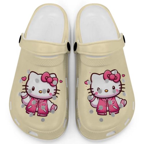 Hello Kitty Wear Pink Bomber Banana Clogs For Kids And Adults Fast Shipping