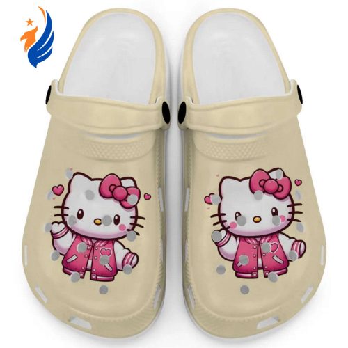 Hello Kitty Wear Pink Bomber Banana Clogs For Kids And Adults Fast Shipping