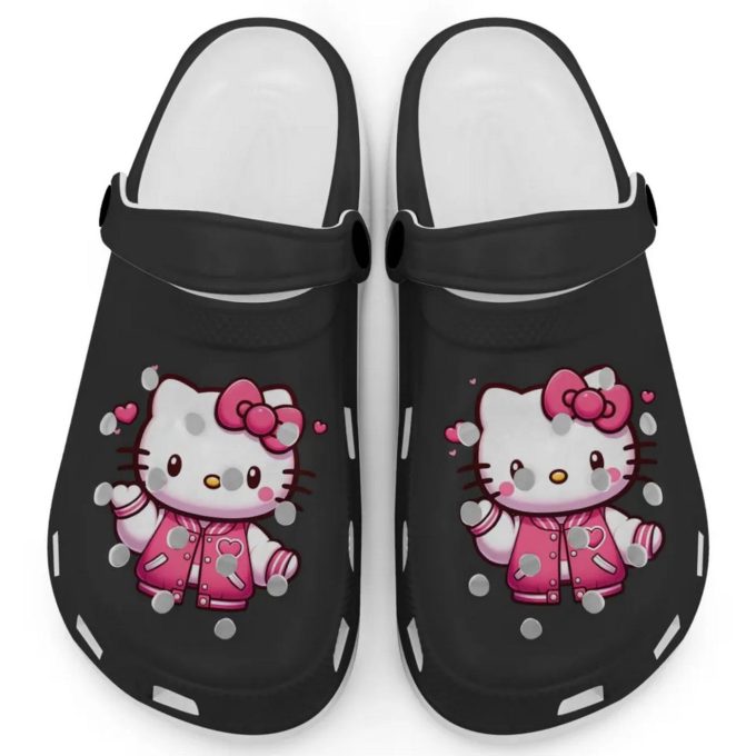 Hello Kitty Wear Pink Bomber Black Clogs For Kids And Adults Clogs For Kids And Adults Hello Kitty Wear Pink Bomber Black Clogs For Kids And Adults Clogs For Kids And Adults