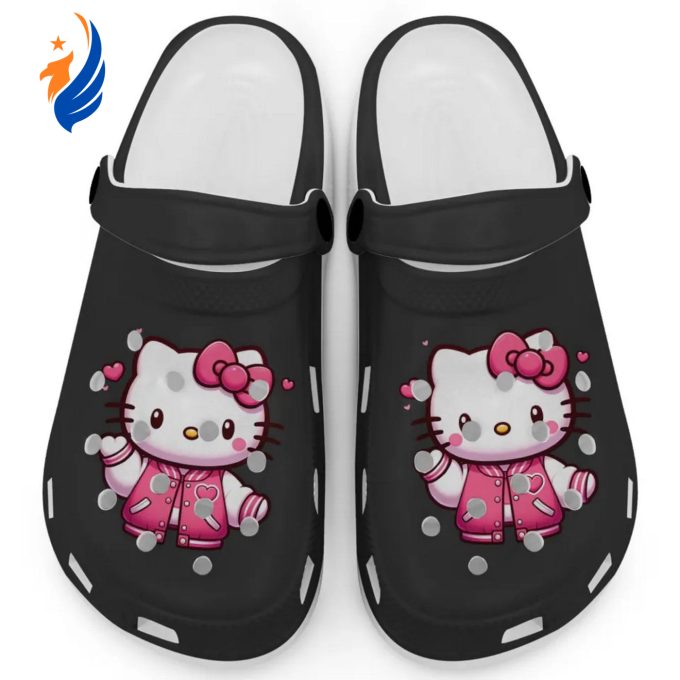 Hello Kitty Wear Pink Bomber Black Clogs For Kids And Adults Clogs For Kids And Adults Hello Kitty Wear Pink Bomber Black Clogs For Kids And Adults Clogs For Kids And Adults